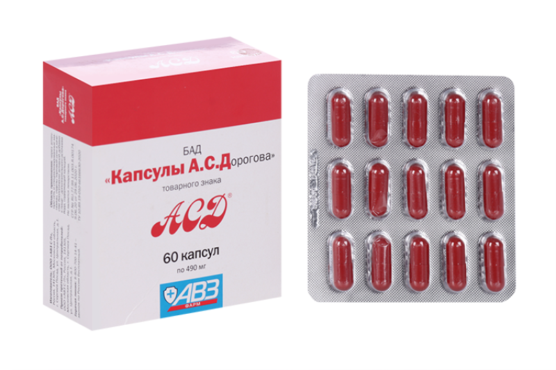 Капсулы А.С.Дорогова, пачка 60 капсул