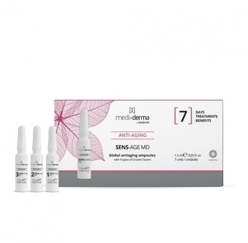 Mediderma Средство в ампулах для лица антивозрастное с факторами роста