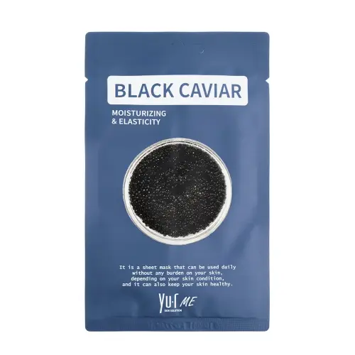 Маска для лица с экстрактом черной икры Yu-r Me Black Caviar Sheet Mask